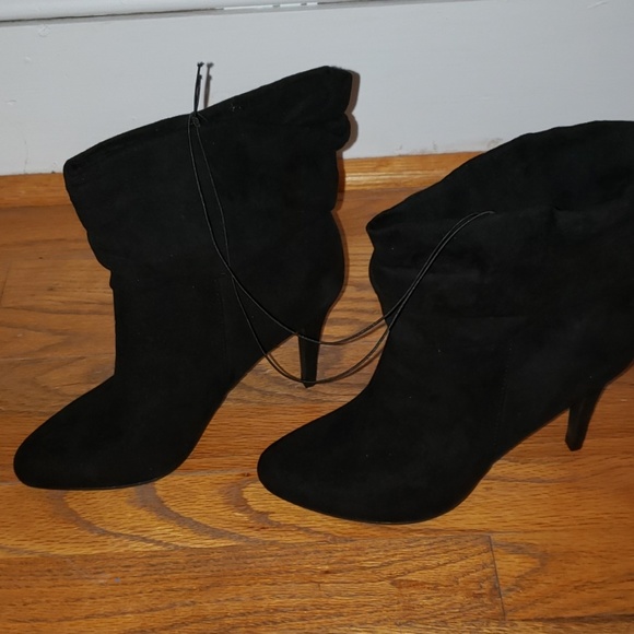 NEW Black Suede Slouch Boot - Picture 1 of 3